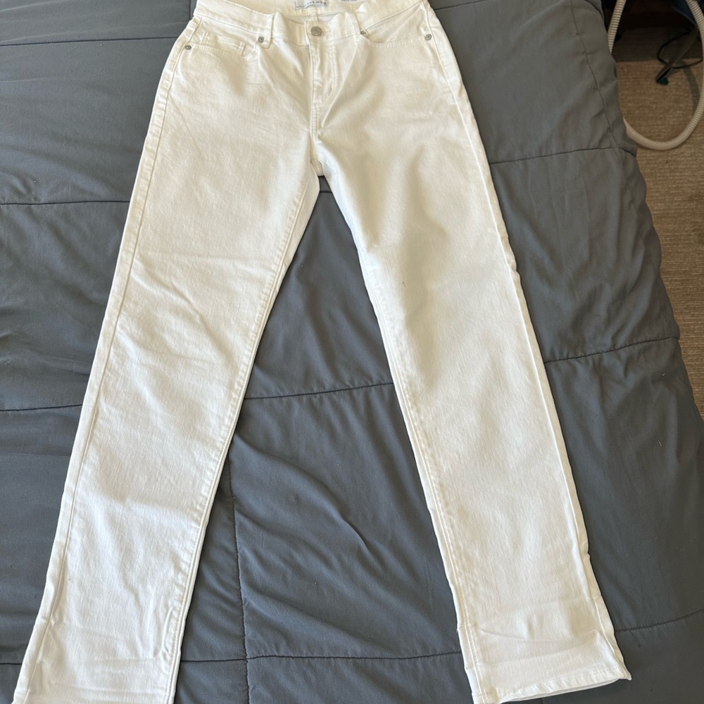 LOFT white denim jeans new with tags